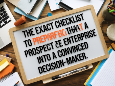 La checklist exacte pour préparer une démo qui convertit un prospect enterprise en décisionnaire convaincu