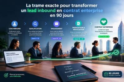 La trame exacte pour transformer un lead inbound en contrat enterprise en 90 jours