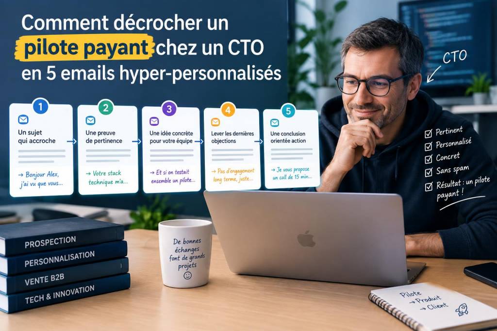 Comment décrocher un pilote payant chez un cto en 5 emails hyper‑personnalisés